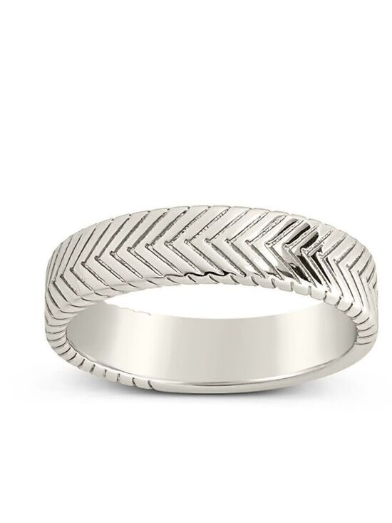 jeanne Jewelry - Sterling Forever Herringbone Ring